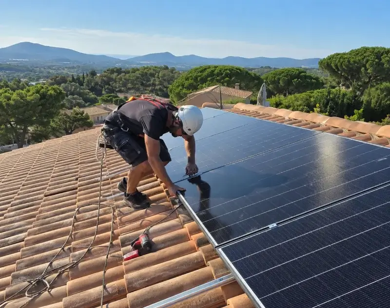 Installateur panneaux solaires Chamelet — pose photovoltaïque sur toiture