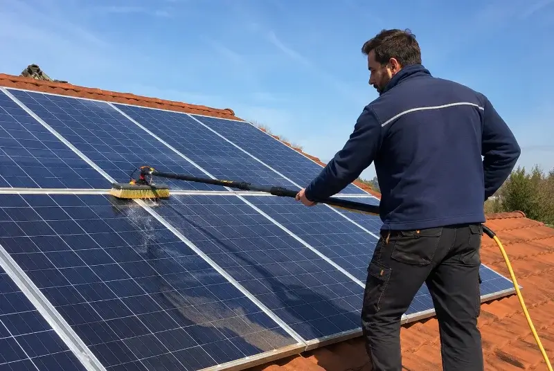 Nettoyage et entretien de panneaux solaires à Chamelet