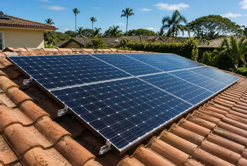 Installation de panneaux solaires à Chamelet